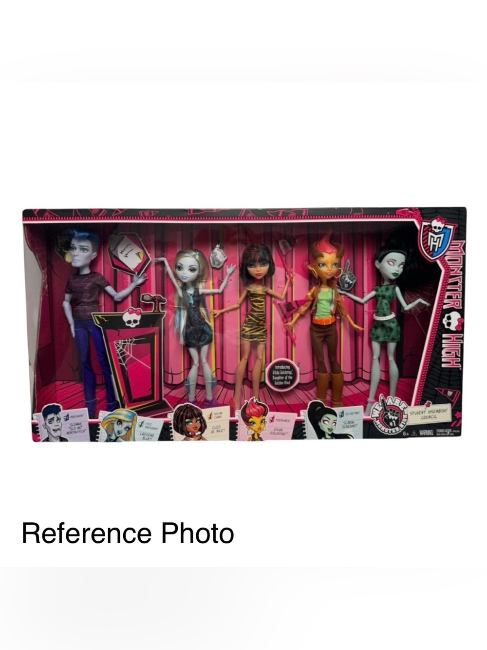2014 Monster High Student Disembody Council Cleo, Lagoona, Slomo, Scarah, Gilda